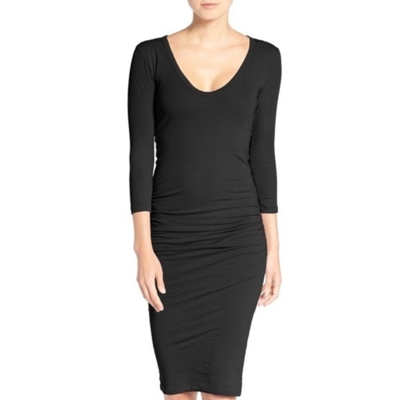 James Perse Dresses | V Neck Ruched 